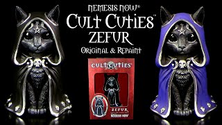 Nemesis Now ® Cult Cuties ™ Zefur  okkulte Katze  schwarze Magie  Original amp Repaint [upl. by Atrice]