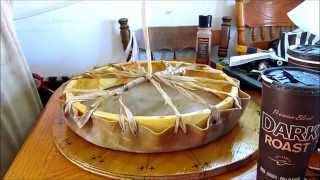 How to make a hand drum with NDN JOE 2014 Elk skin rawhide native american drum [upl. by Mckenna]