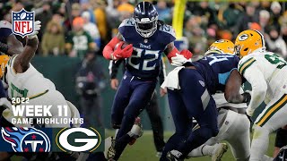 Tennessee Titans vs Green Bay Packers  2022 Week 11 Game Highlights [upl. by Derinna]