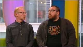 Simon Pegg Nick Frost BBC The One Show 2013 [upl. by Nawram]