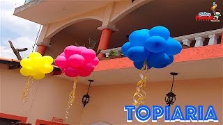 Como hacer una topiaria de globos de la manera correcta  39 [upl. by Akkim683]