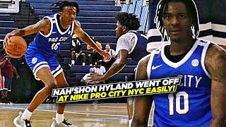 NahShon quotBonesquot Hyland Goes OFF amp Drops 44 Points with EASE at Nike Pro City NYC Summer League [upl. by Neeloj]