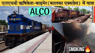 Journey with Smoky Alco🔥 Superb Chugging amp Smoking  14887 Rishikesh Barmer Express [upl. by Lian555]