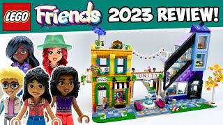 Downtown Flower and Design Stores EARLY 2023 Review LEGO Friends Set 41732 [upl. by Ayotel836]