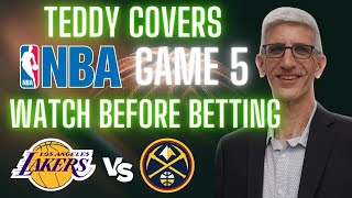 2024 NBA Playoff Picks Predictions and Best Bets  Los Angeles Lakers vs Denver Nuggets Game 5 [upl. by Naj]