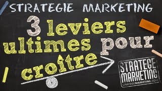 Stratégie Marketing  3 leviers ultimes pour croître [upl. by Laven]