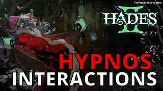 Hypnos Interactions  Hades 2 Technical Testing [upl. by Redliw]