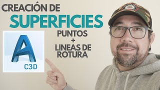 CREACIÓN de SUPERFICIES en CIVIL 3D con PUNTOS SINGULARESLINEAS DE ROTURA  TOPOGRAFÍA FRANK NUÑEZ [upl. by Rhiamon]