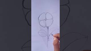 Easy Flower drawing ArtistPallabi [upl. by Atlanta]