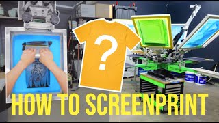 Screen Print Your Own TShirt Step by Step Tutorial [upl. by Anirbys]