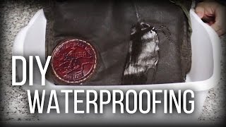 DIY Waterproofing  Waxed Canvas cotton leather [upl. by Seppala557]