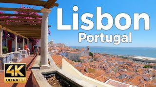 Lisbon Portugal Walking Tour 4k Ultra HD 60fps – With Captions [upl. by Chapnick]