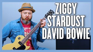 David Bowie Ziggy Stardust Guitar Lesson  Tutorial [upl. by Jeu]