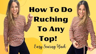 Easy Tutorial How To Create A Ruched Top [upl. by Evangelist]