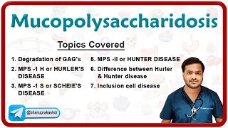 Mucopolysaccharidoses Inherited Metabolic Disorders  MBBS Biochemistry and USMLE Step 1 [upl. by Renae]