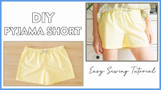 DIY Pyjama Short  How To Make A Pyjama Short  Homemade Sewing Project [upl. by Egwan168]