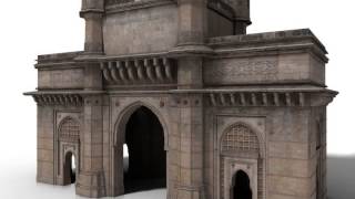 The Gateway of India 3D model from CGTradercom [upl. by Ebehp212]