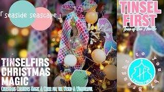 Tinsel First 🎄JULY Tree of Month SEASIDE SEASCAPE 🧜‍♀️ Sea themed Xmas Tree christmasinjuly [upl. by Otes811]