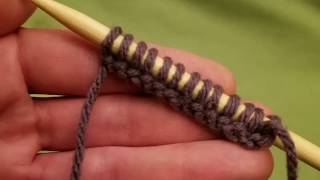 The Knitted Cast On  Knitting Tutorial [upl. by Tennos353]