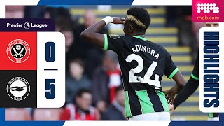 PL Highlights Sheffield United 0 Brighton 5 [upl. by Pacheco290]