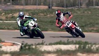 Supermoto Vs Superbike [upl. by Ondine]