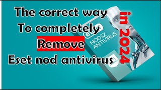 remove eset antivirus completely for windows 7 10 11 [upl. by Azyl832]