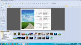 Creating Calender with Mojosoft Photo Calendar Studio 2014 [upl. by Stormy]