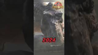 TRex vs Allosaurus evolution 19972024 jurasicworld jurassicpark shorts [upl. by Burdelle]