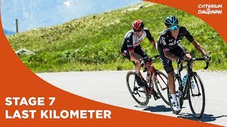 Last kilometer  Stage 7  Critérium du Dauphiné 2017 [upl. by Kwok807]