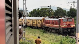 Narsapur express departing from Vijayawada railway station [upl. by Gitt]