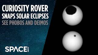 Curiosity Snaps Solar Eclipses on Mars  See Phobos and Deimos [upl. by Gipps]