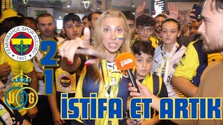 TARAFTAR ÇILDIRDI ALİ KOÇ İSTİFA  Fenerbahçe 21 US Gilloise Maç Sonu [upl. by Hgielrebma424]