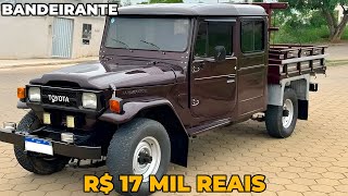 TOYOTA BANDEIRANTE À VENDA POR APENAS 17 MIL REAIS [upl. by Nannerb]