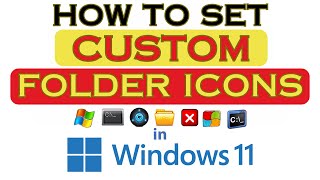 How To Customize A Folders Icon In Windows 11 2024 [upl. by Enilegnave]