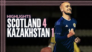 Scotland 41 Kazakhstan  UEFA U21 EURO Championship Qualifying Highlights  Scotland National Team [upl. by Pitts]