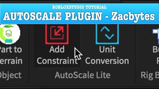 RobloxStudio Tutorial  AUTOSCALE Plugin by ZacBytes [upl. by Bell]