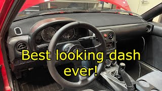 Flocking My Miata Dash  LOOKS INCREDIBLE [upl. by Eiralav]