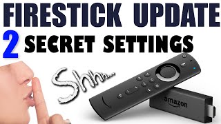 New Firestick Update  Two Secret Firestick Settings Worth Checking Out [upl. by Marabel]