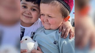 Hasbulla and Abdurozik Declare Peace With a Pigeon [upl. by Amethist]