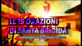 LE 15 ORAZIONI DI SANTA BRIGIDA  meravigliose promesse di Gesù [upl. by Terriss951]