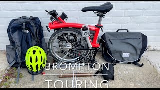 Most common set up for touring with a Brompton folding bike [upl. by Higgs]