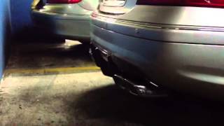 C32 AMG Kleemann headers 200 cells free flow exhaust muffler sound [upl. by Naimed]