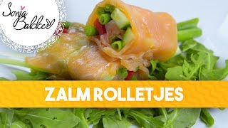 ZALM ROLLETJES  Sonja Bakker recept [upl. by Nara939]