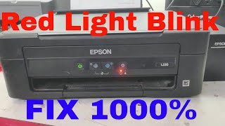 Epson L220 Printer Red light Blink error Fix  Paper Jam Scaner error FixHINDI😊😊 [upl. by Constanta]