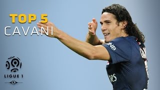 Edinson Cavani  Top 5 Goals [upl. by Lehet]