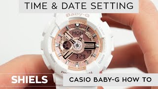 How To Change Time On A BabyG Watch [upl. by Arikahs452]