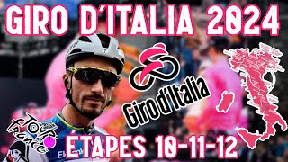 GIRO DITALIA 2024 sur Tour de France 2023  Etapes 101112 [upl. by Hegarty367]