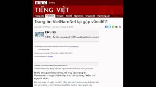 15082011  BBC Vietnamese  Trang tin VietNamNet lại gặp vấn đề [upl. by Sixela]