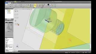 【DesignSpark Mechanical】 チュートリアル 「ねじ」を簡単に描く方法 おねじ＋めねじ 組み込み編amp方向合わせ thread direction [upl. by Lakim]