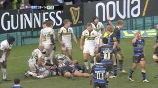 Bath Rugby 4614 Northampton Saints  LV Cup Official Highlights 280112 [upl. by Assylem]